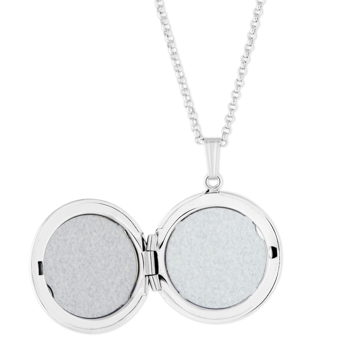 Sterling Silver Circle Locket, 20
