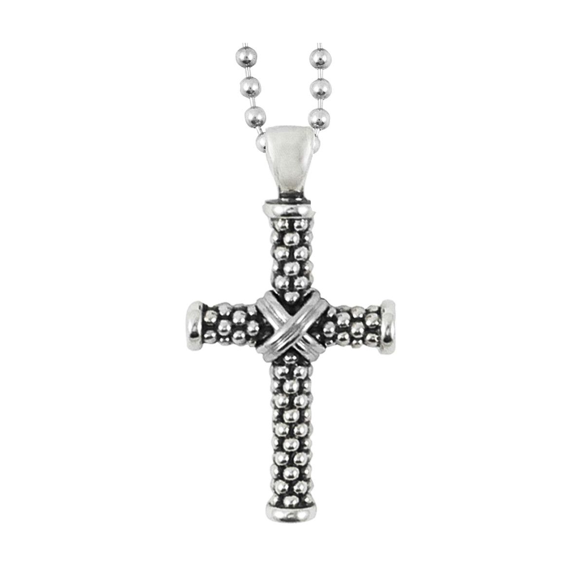 LAGOS Sterling Silver Signature Gifts Cross Pendant, 34