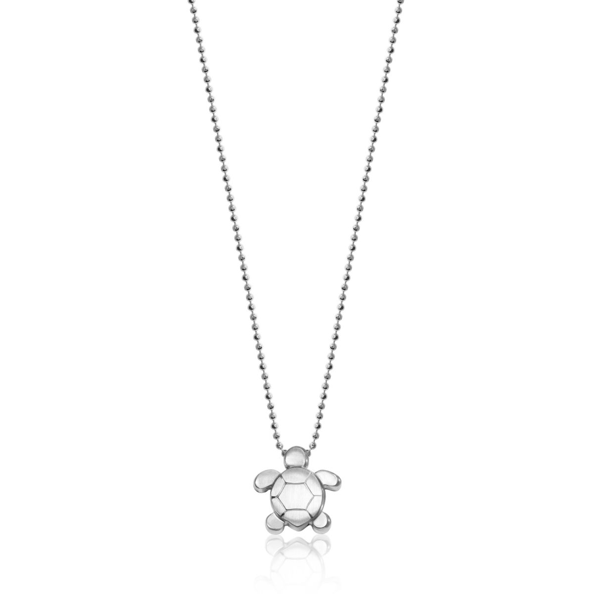 Alex Woo Sterling Silver Little Seasons Sea Turtle Pendant, 16