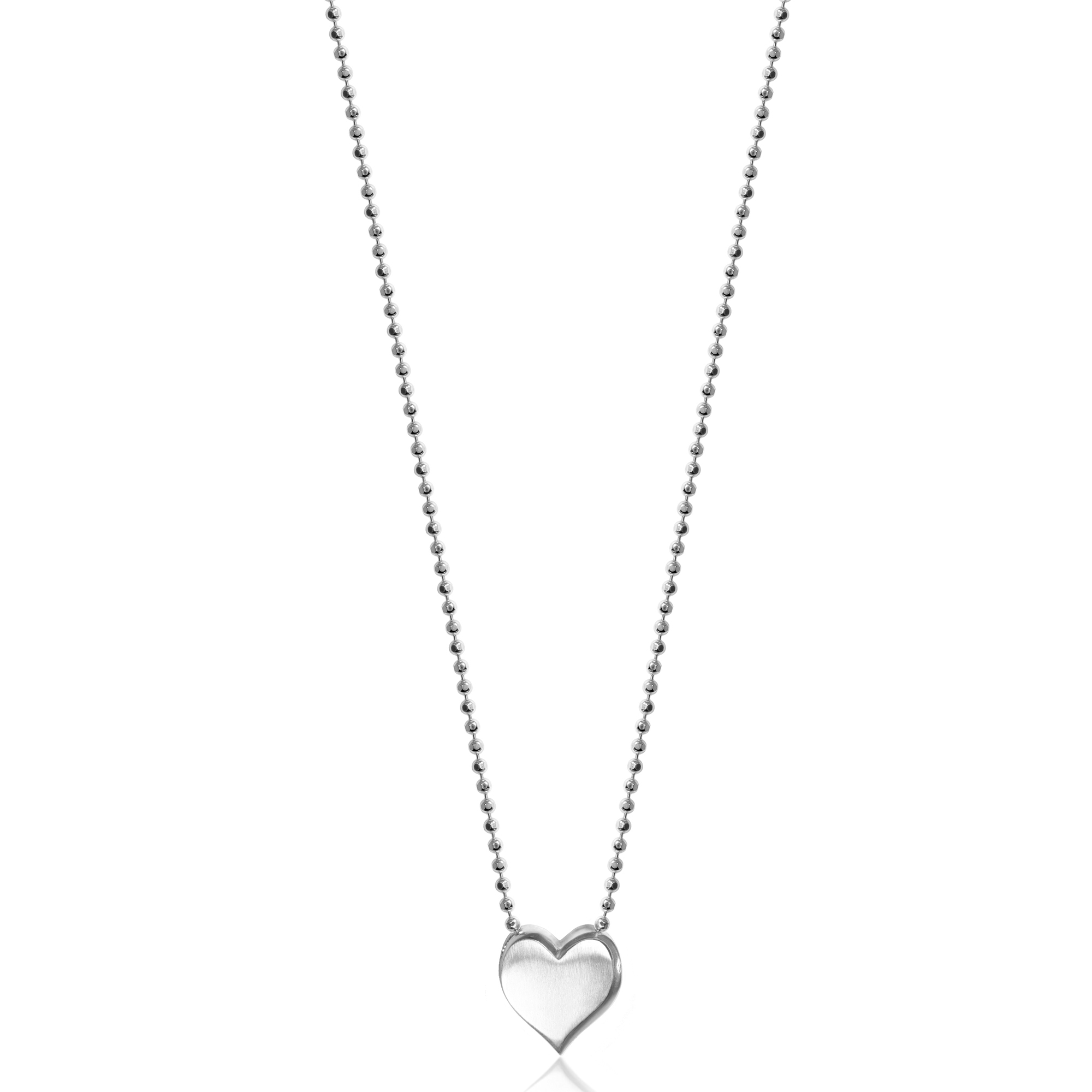 Alex Woo Sterling Silver Little Big Vegas Heart Necklace, 16