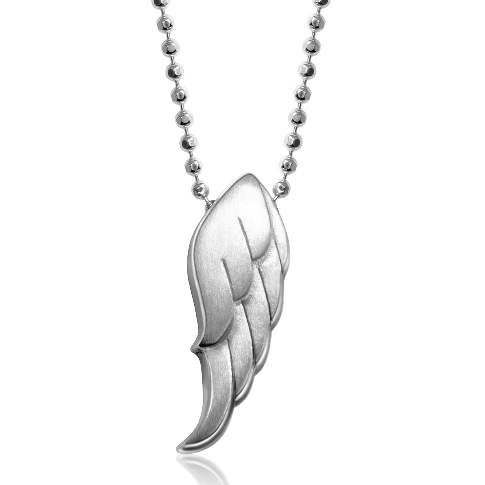 Alex Woo Sterling Silver Little Faith Wing Pendant, 16