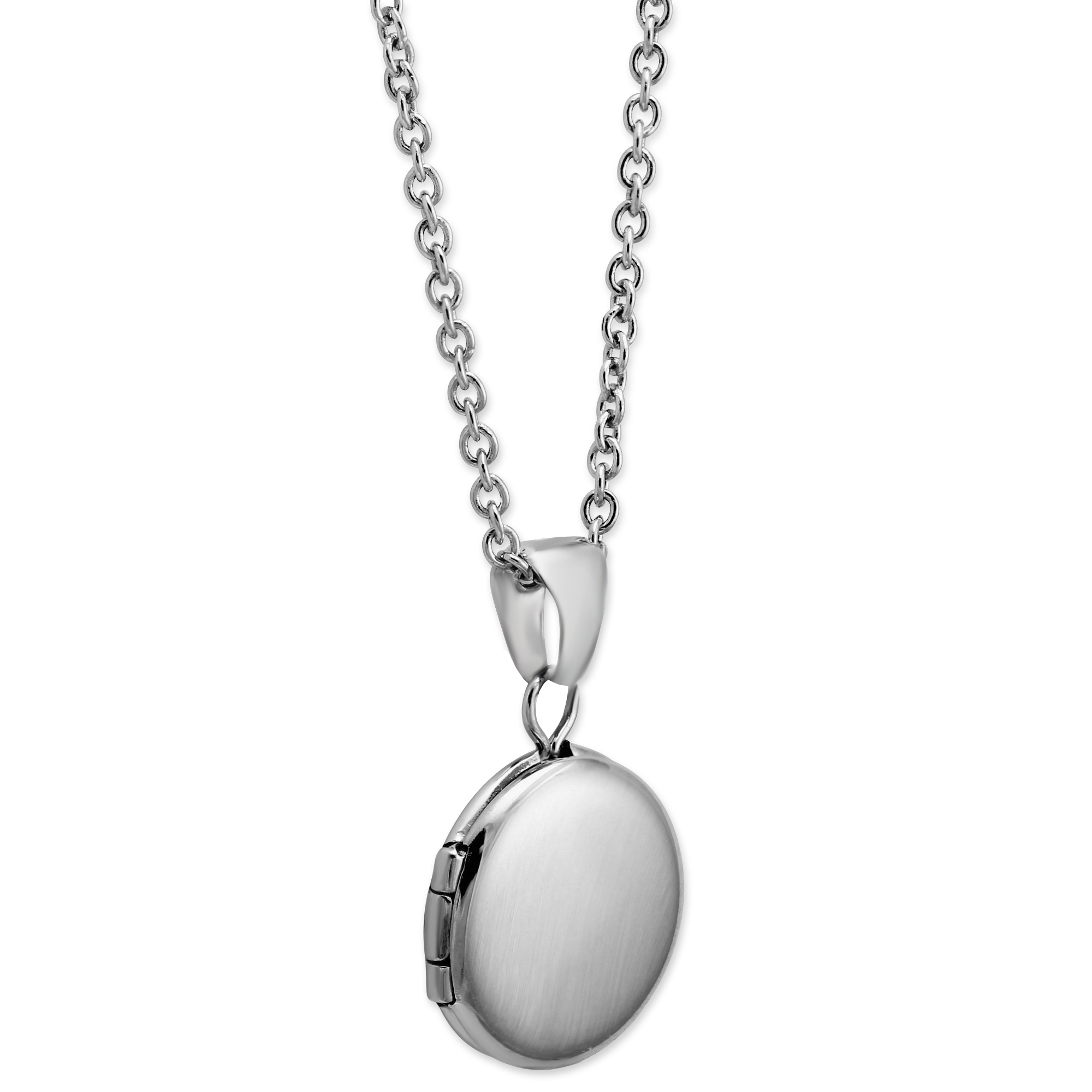 Sterling Silver Child's Round Locket, 15
