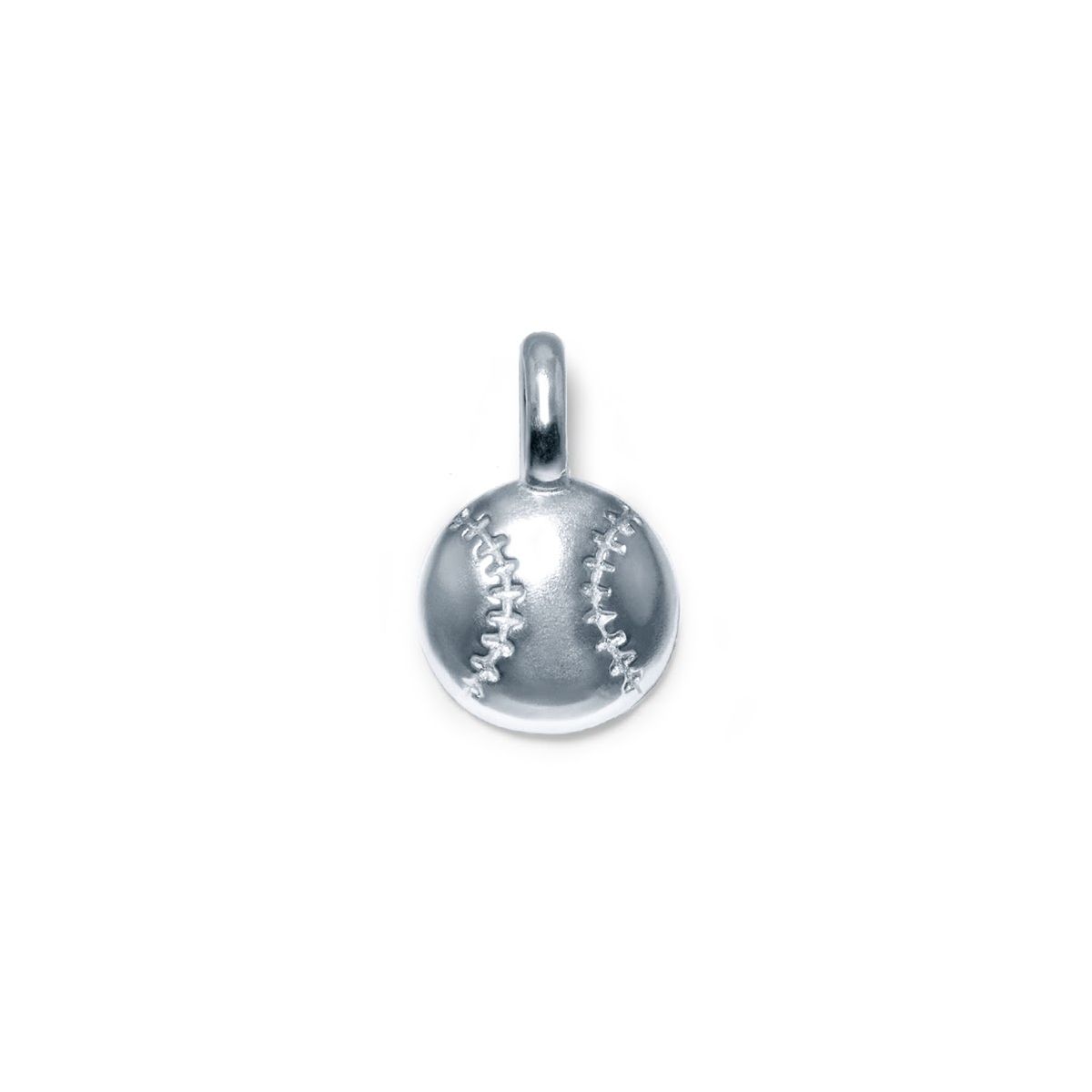 Alex Woo Sterling Silver Mini Addition Sports Baseball Charm