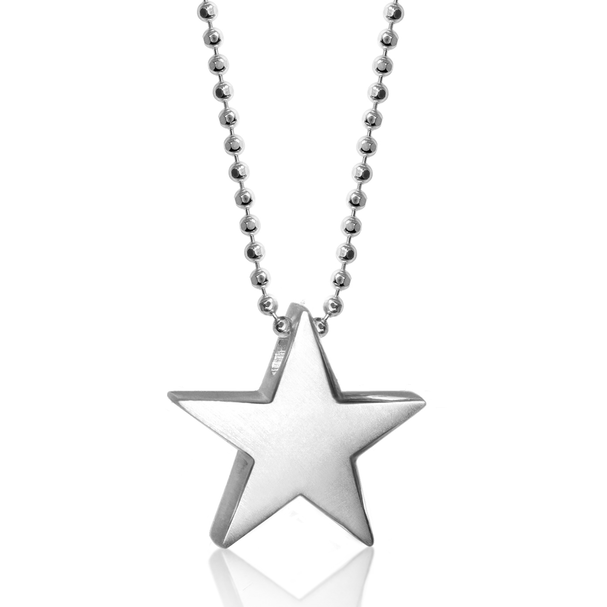 Alex Woo Sterling Silver Little Princess Star Pendant, 16