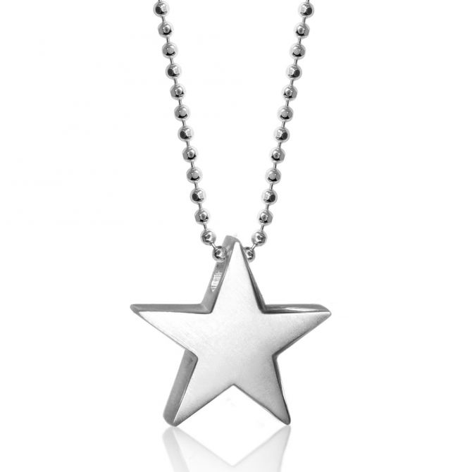 Alex Woo Sterling Silver Little Princess Star Pendant, 16"