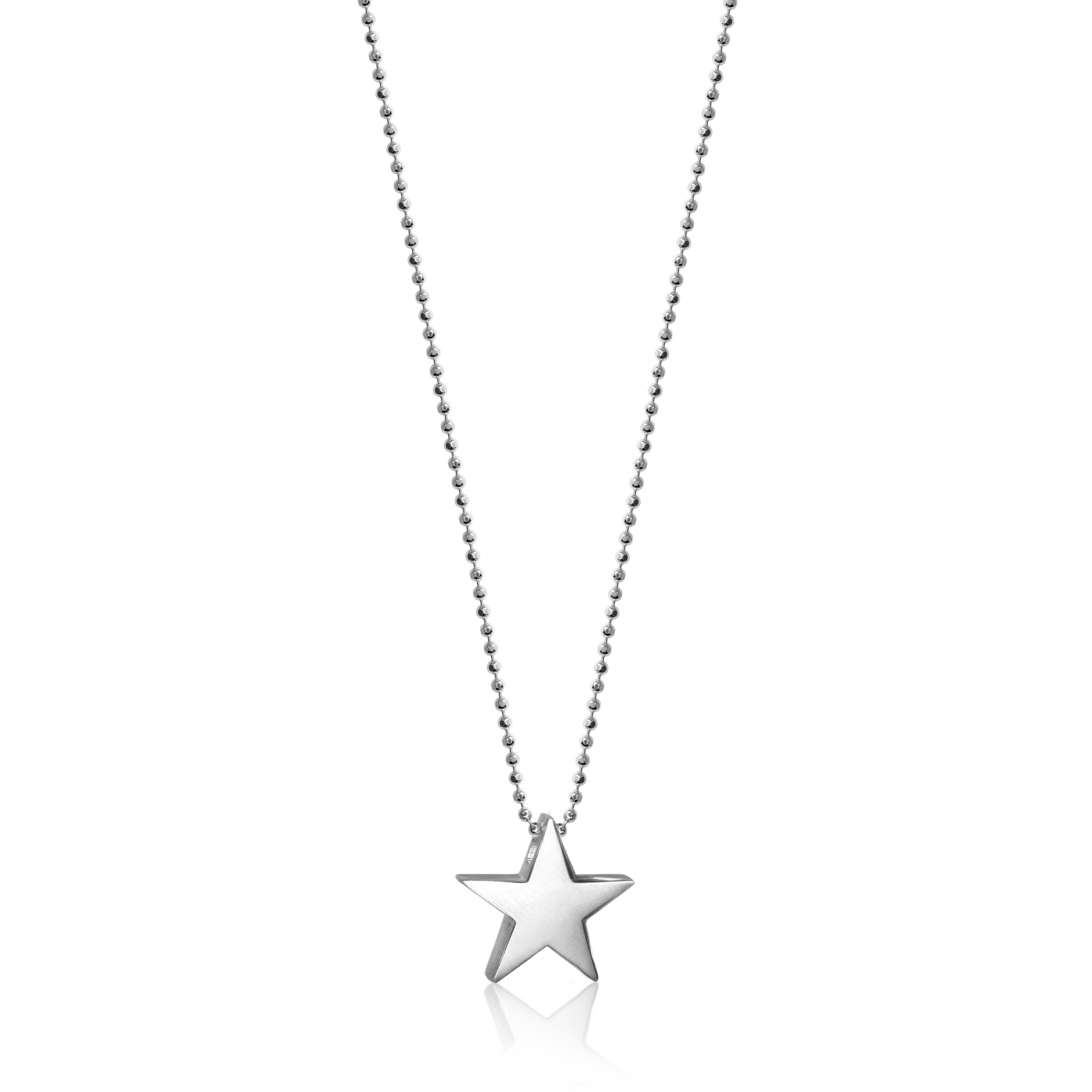 Alex Woo Sterling Silver Little Princess Star Pendant, 16