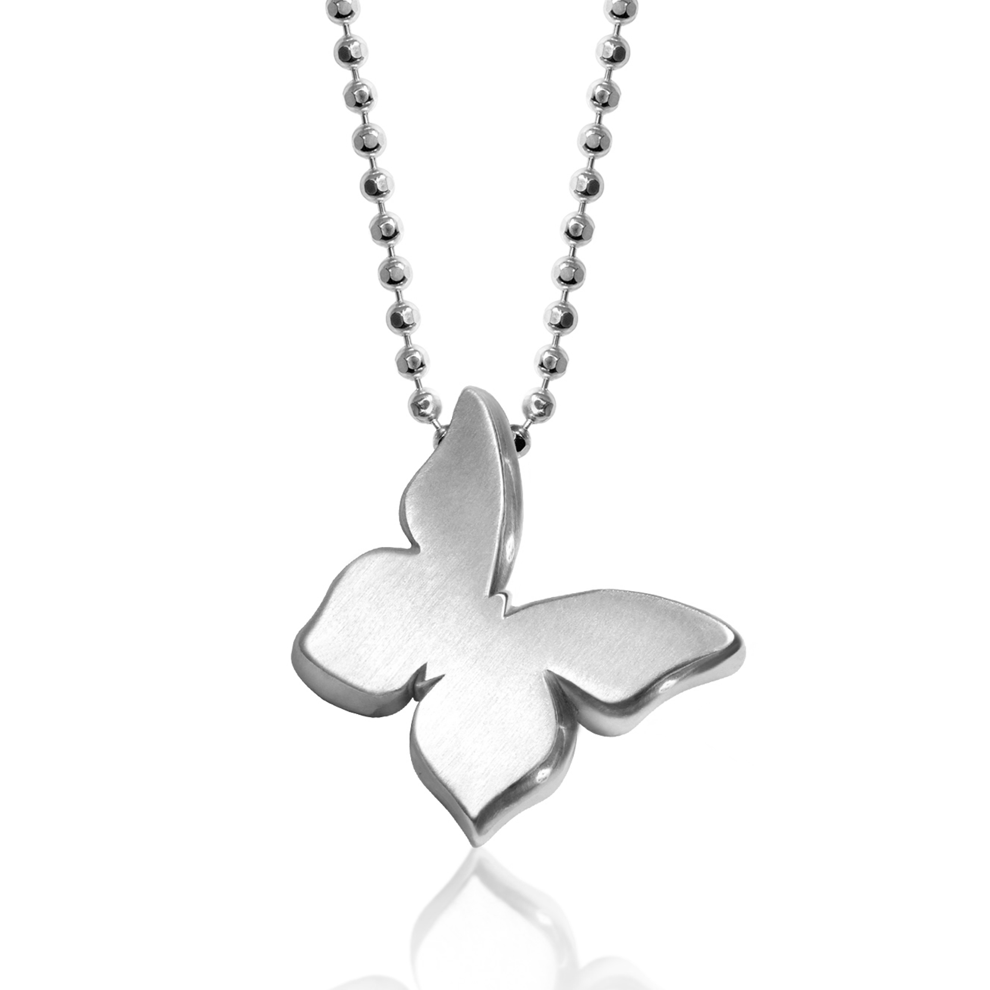 Alex Woo Sterling Silver Little Princess Butterfly Pendant, 16