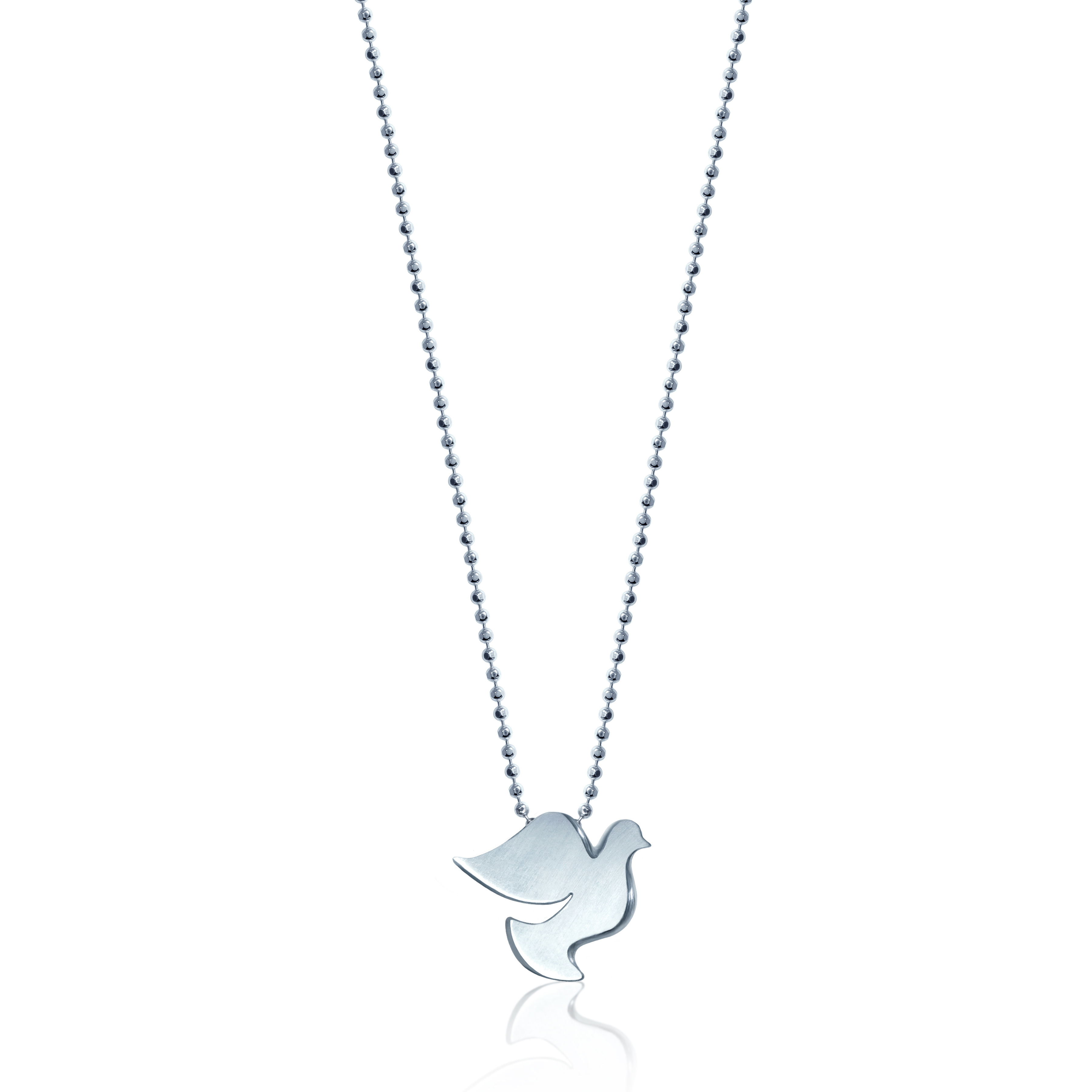 Alex Woo Sterling Silver Little Activist Peace Dove Pendant, 16