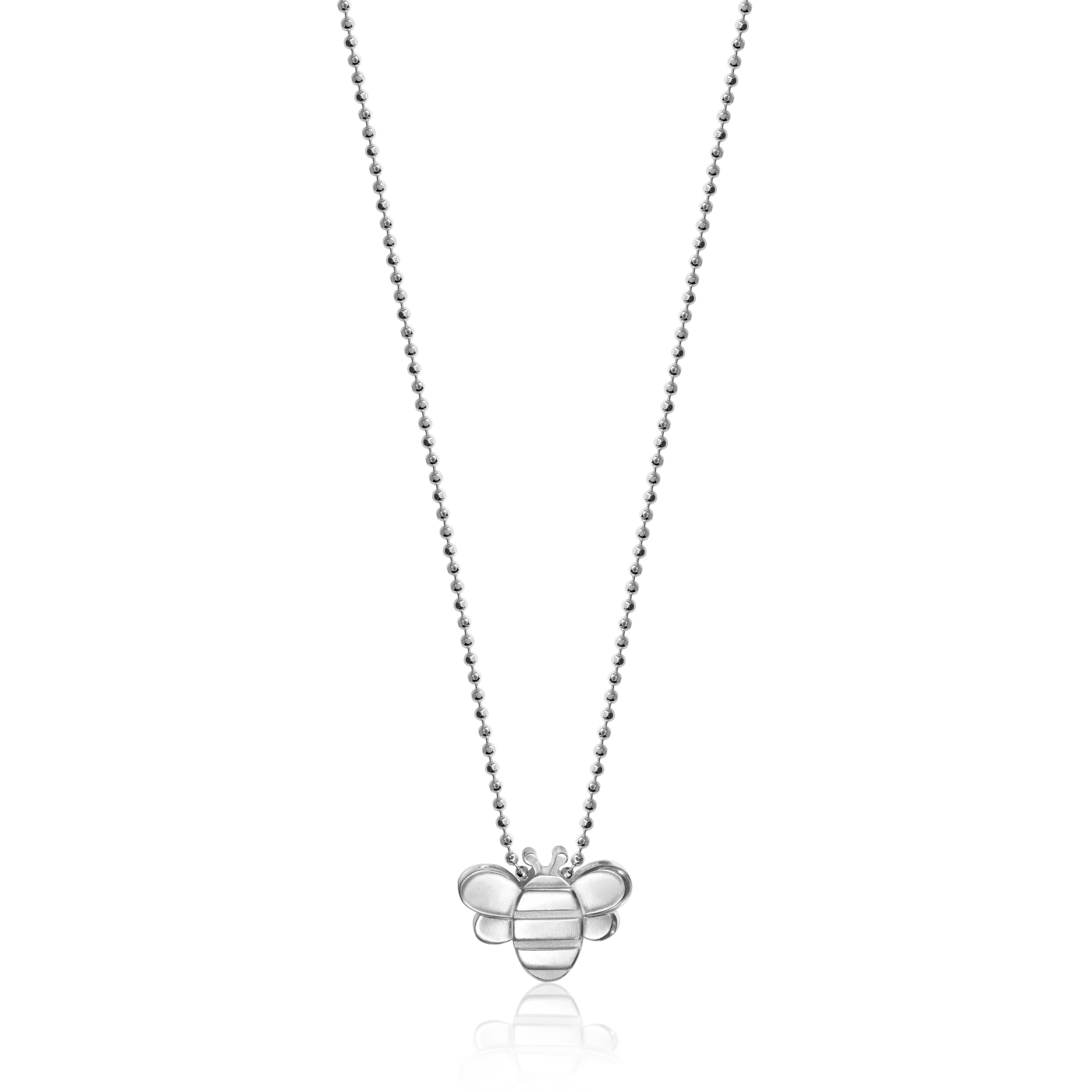 Alex Woo Sterling Silver Little Seasons Bee Pendant, 16