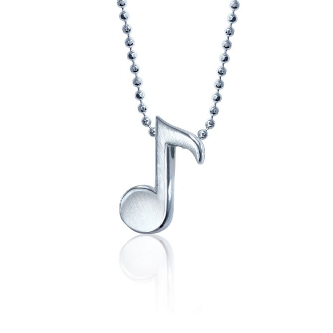 Alex Woo Sterling Silver Little Rock Star Single Note Pendant, 16"