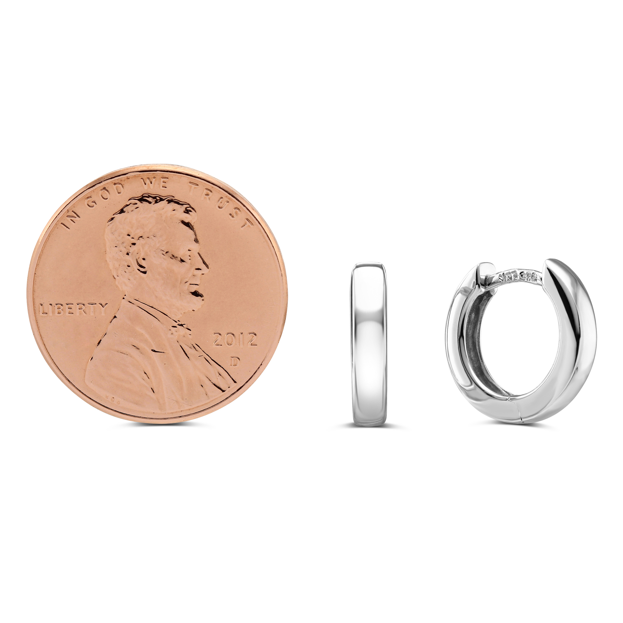 Sterling Silver Huggie Earrings