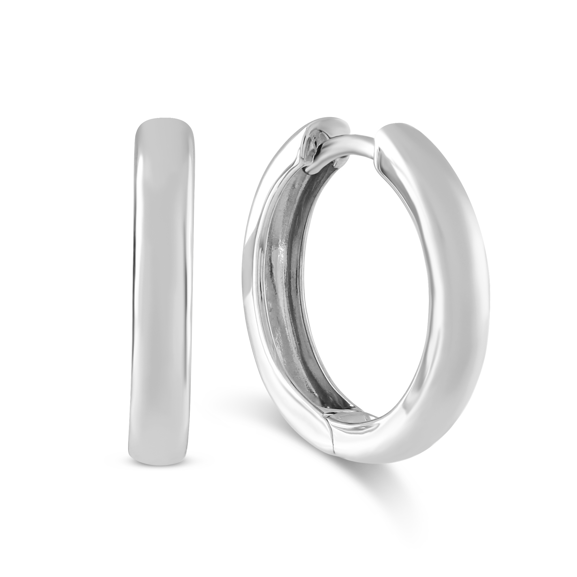 LaneMax | Jewelry | Sterling Silver Hinged Hoop Earrings