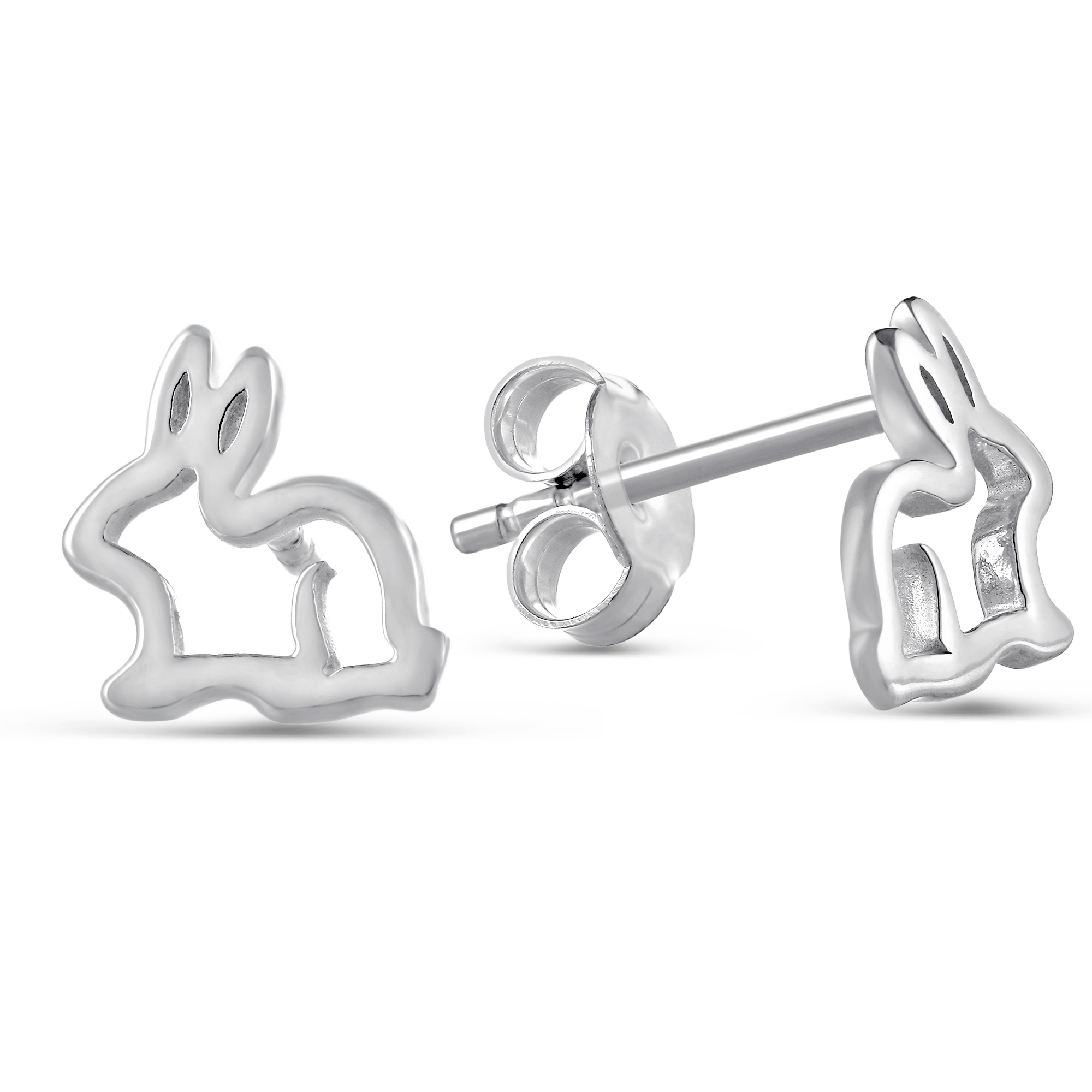 Sterling Silver Children's Bunny Earrings | Borsheims