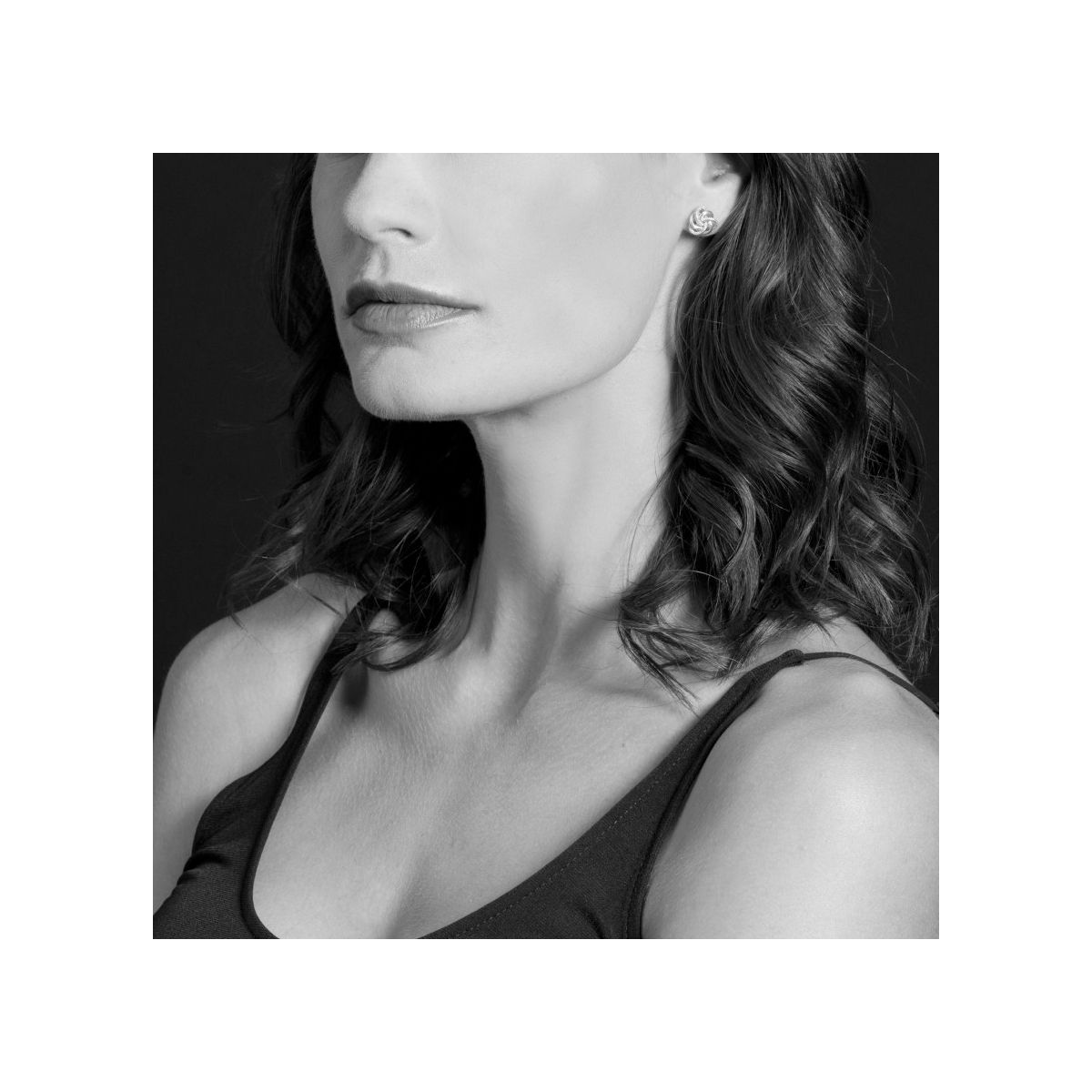 LAGOS Sterling Silver 10mm Love Knot Stud Earrings with 14K Yellow Gold Posts