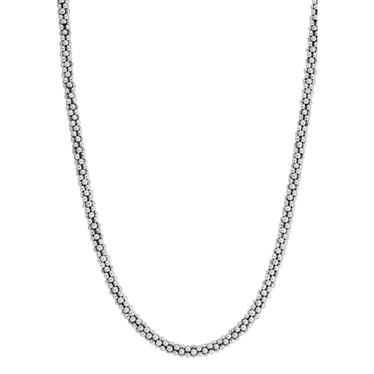 LAGOS Sterling Silver Signature Caviar Beaded Necklace, 16