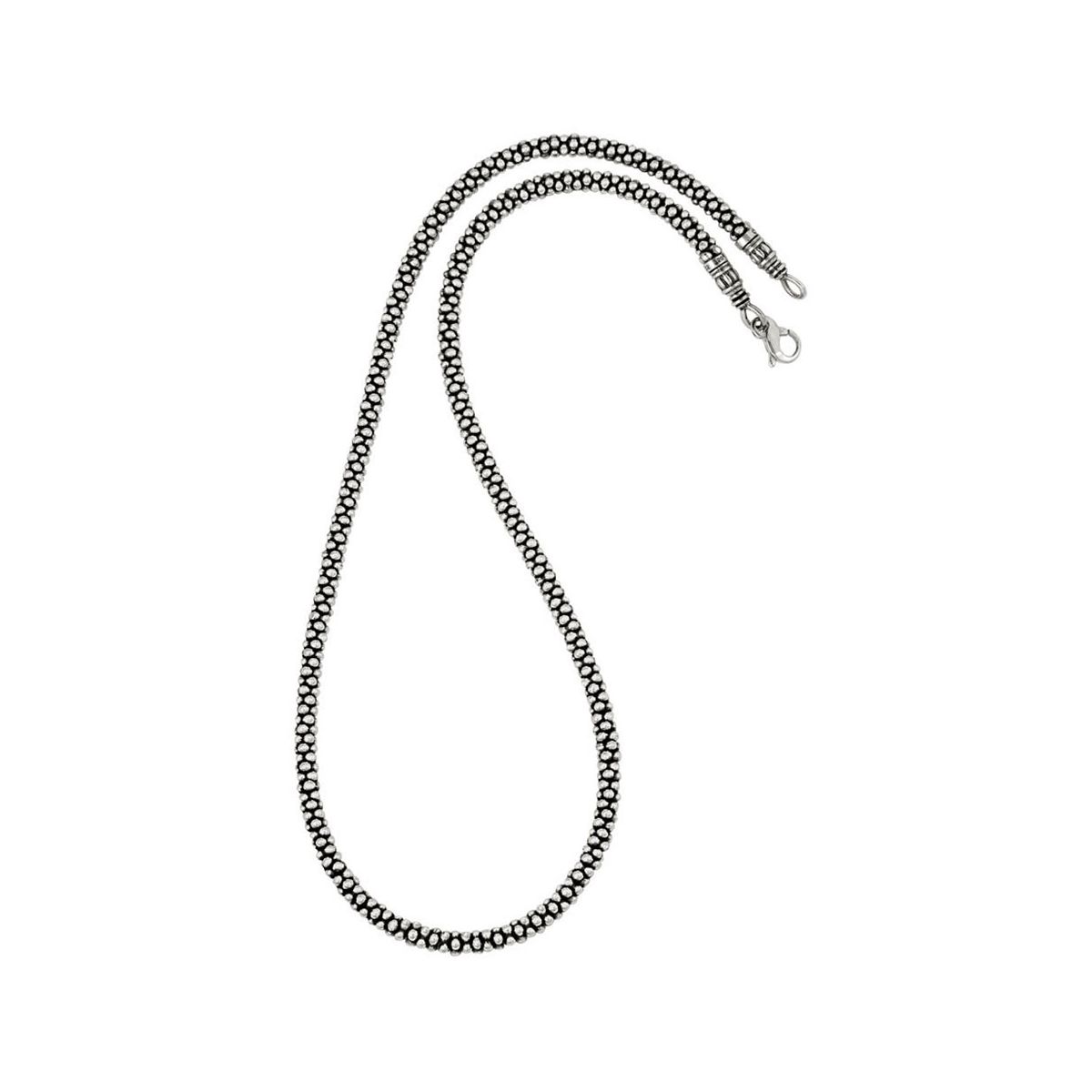LAGOS Sterling Silver Signature Caviar Beaded Necklace, 16