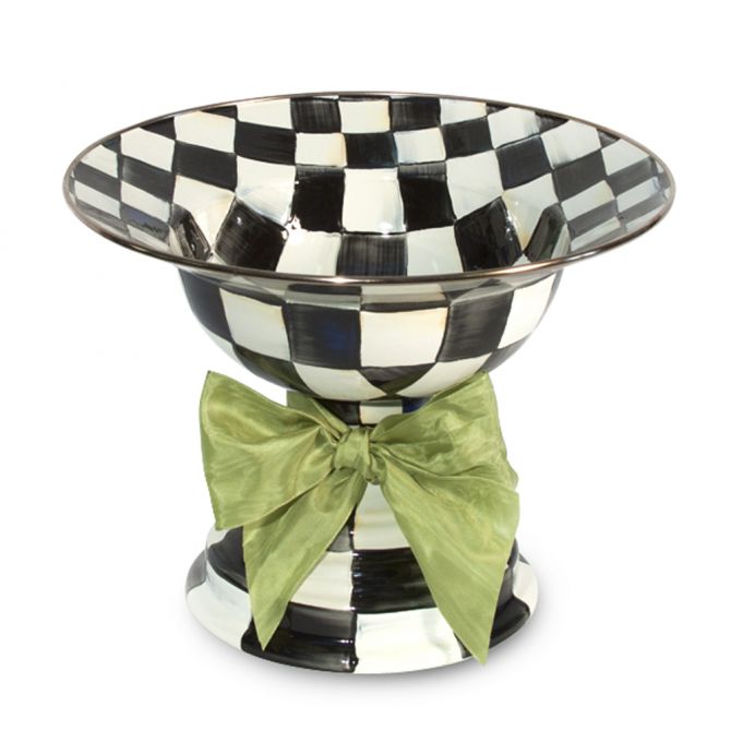 MacKenzie-Childs Courtly Check Compote