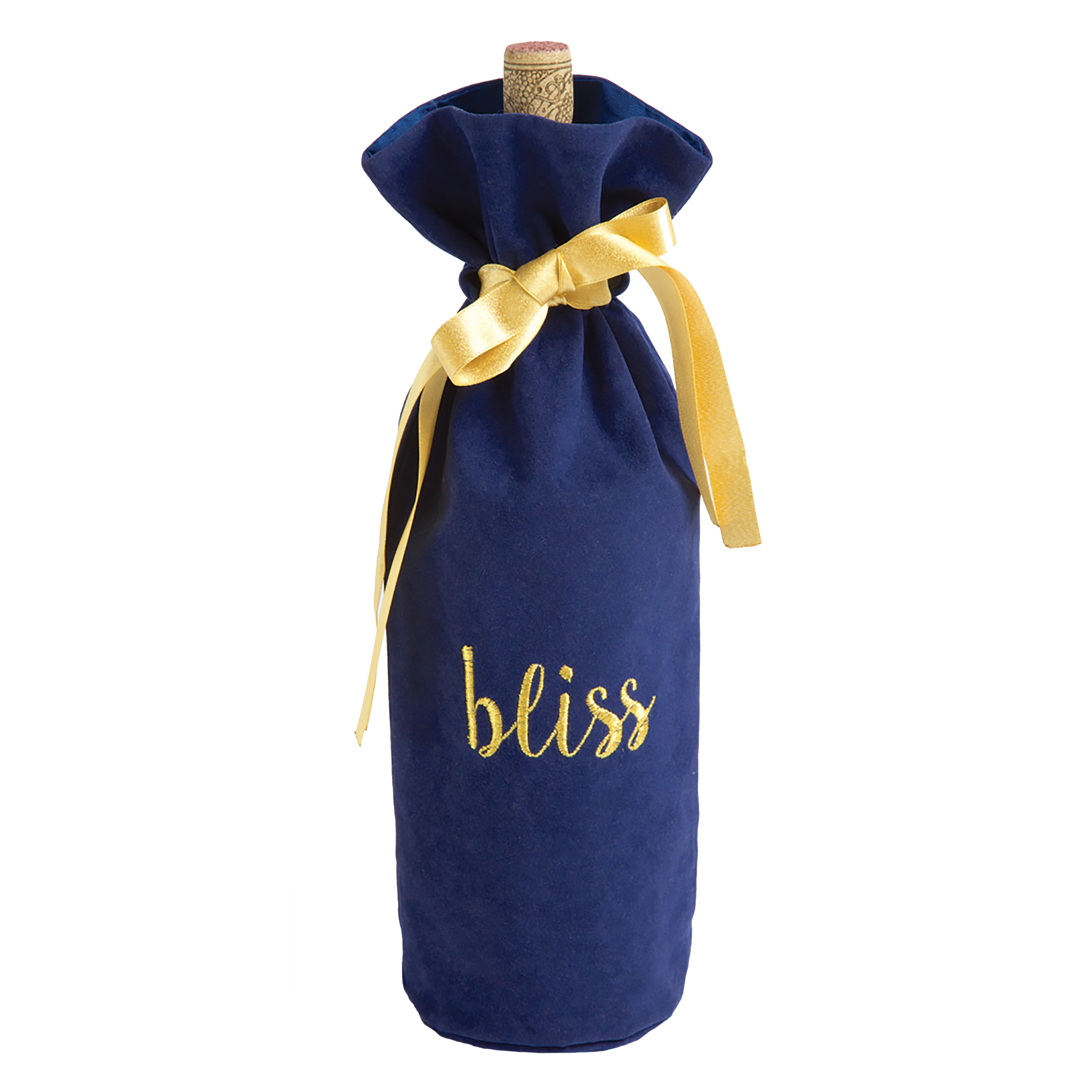8 Oak Lane Bliss Blue Wine Bag