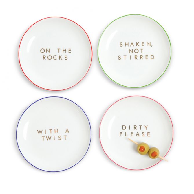 8 Oak Lane Martini Time Coaster Set of 4