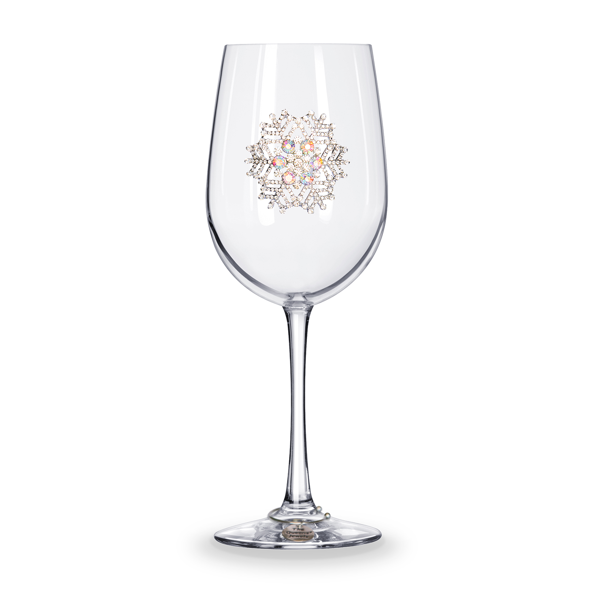 The Queens' Jewels Snowflake Stemmed Jeweled Wine Glass