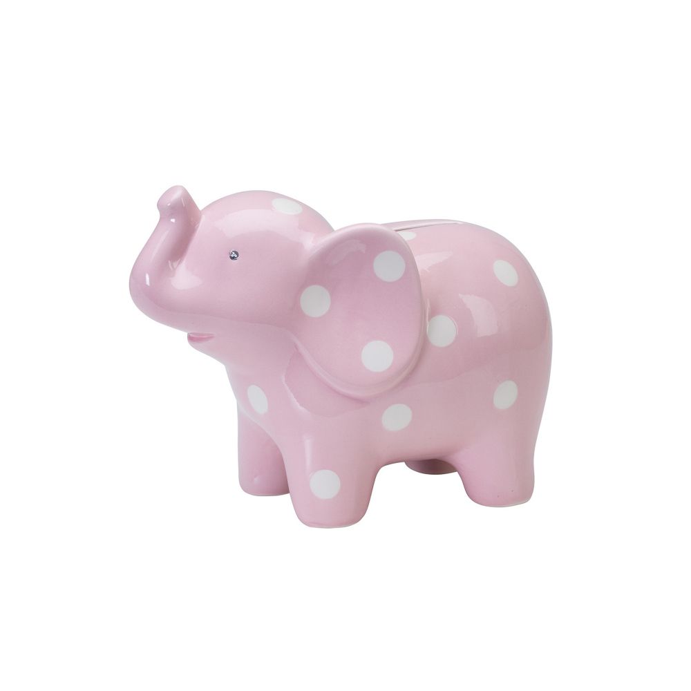 Elegant Baby Pink Ceramic Elephant Bank 48631 Borsheims