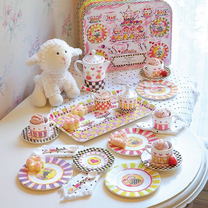 MacKenzie-Childs Tea Party Tea Set | 32645-011 | Borsheims