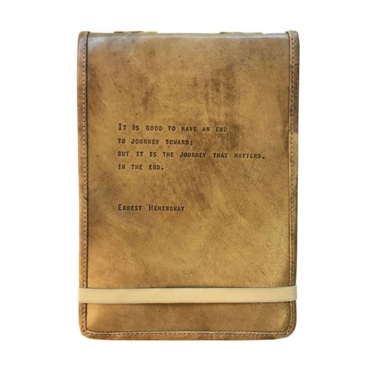 Sugarboo Designs Ernest Hemingway Quote Leather Journal Borsheims