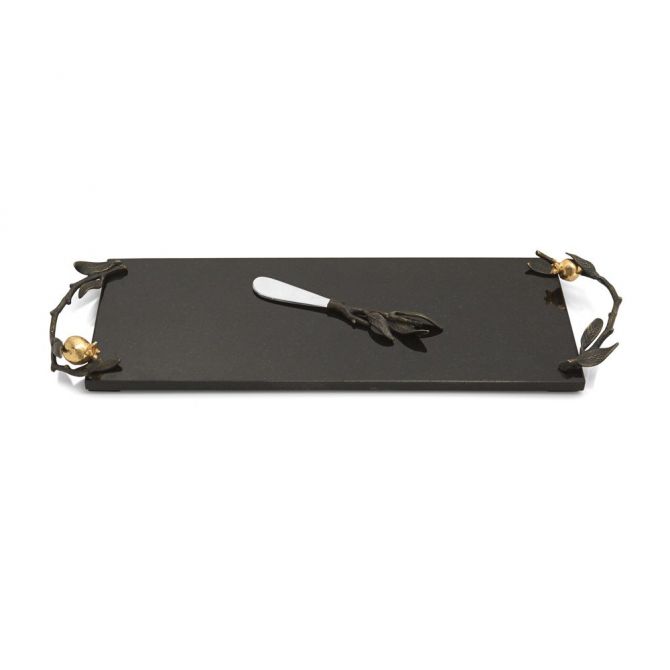 Michael Aram Pomegranate Small Cheese Board with Knife