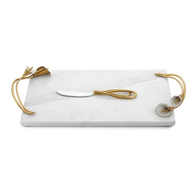 Michael Aram Calla Lily Cheese Board with Knife