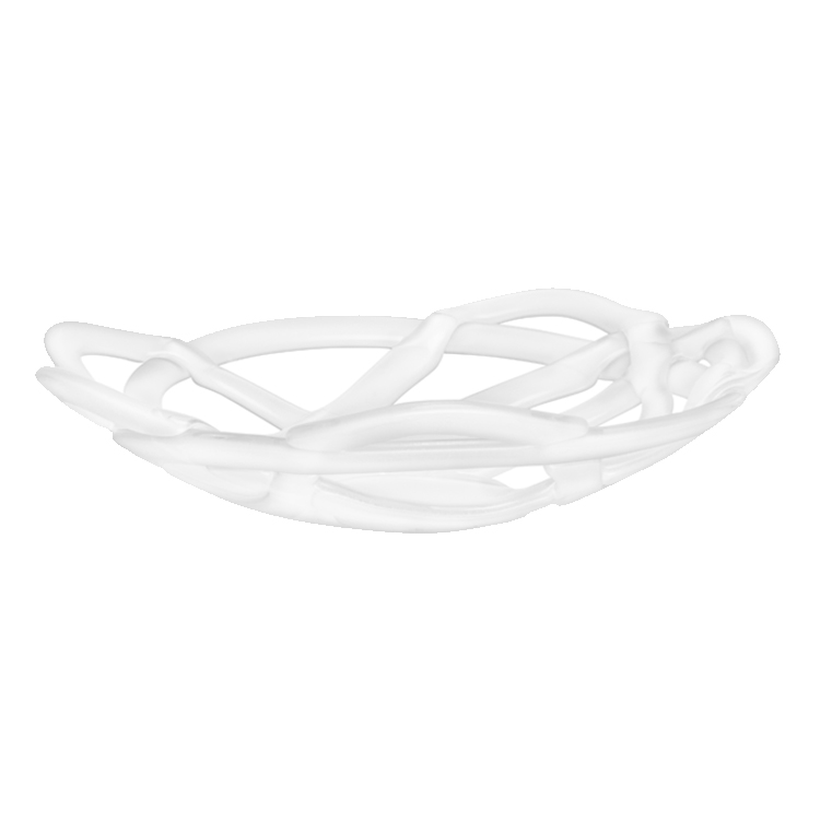 Kosta Boda White Basket Bowl, Large 7051216 Borsheims