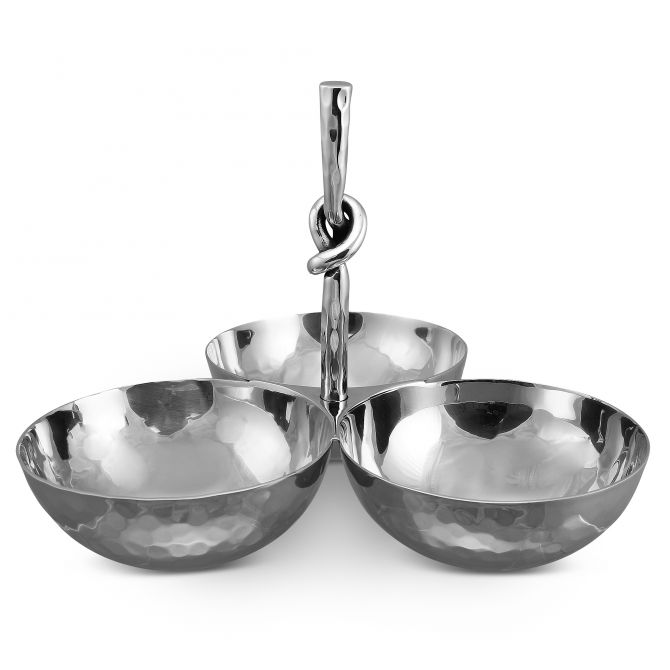 Mary Jurek Helyx Snack Set 3 Bowl with Knot Handle