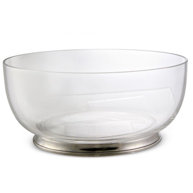 Match Pewter Round Crystal Medium Bowl