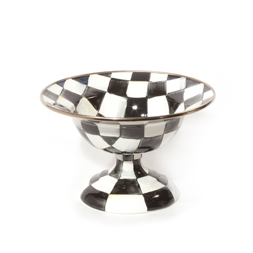 MacKenzie-Childs Courtly Check Small Compote