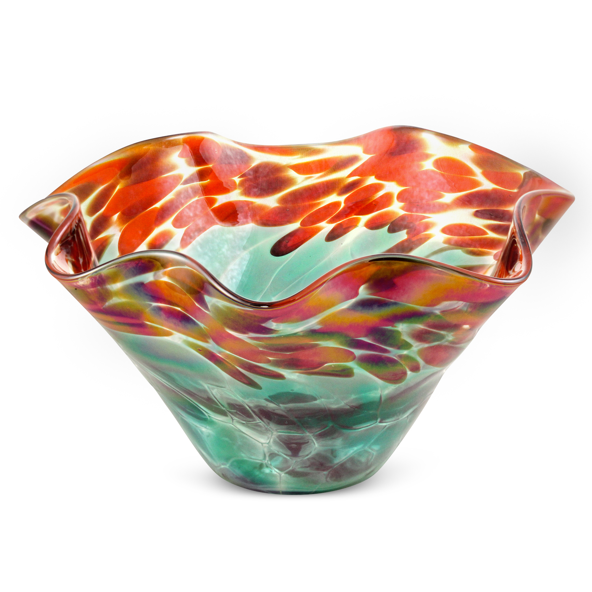 Glass Eye Studio Poppies Mini Floppy Bowl, 5" Borsheims