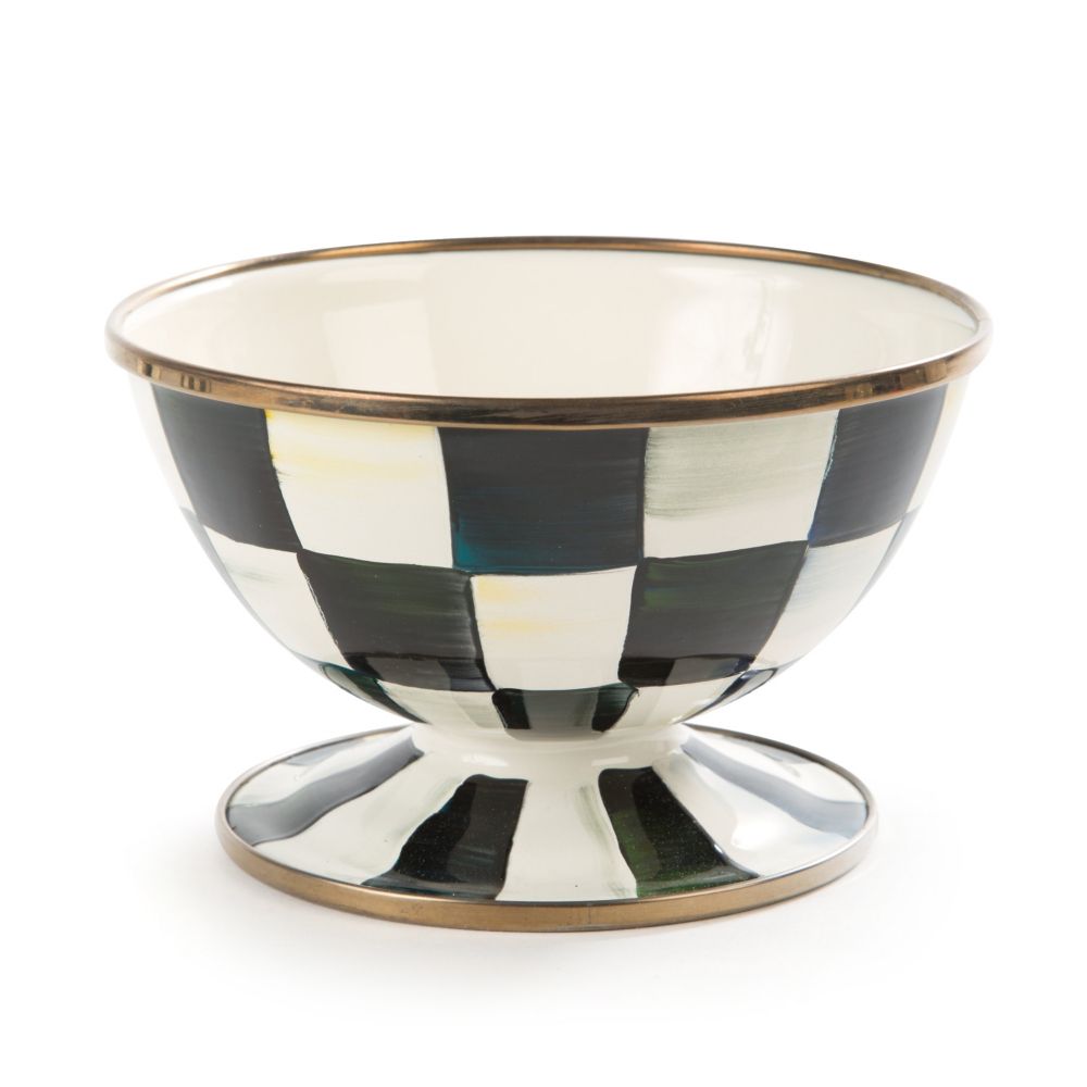 Mackenzie-Childs Courtly Check Ice Cream Dish