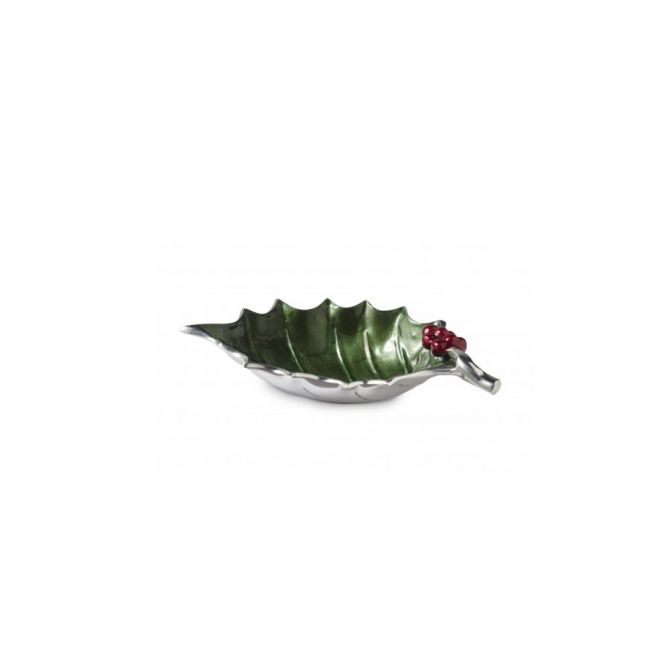 Julia Knight Holly Sprig 10" Bowl, Emerald