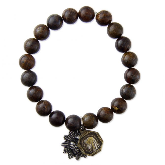 Miracle Icons by Mary Jo Pane Bronzite Bracelet