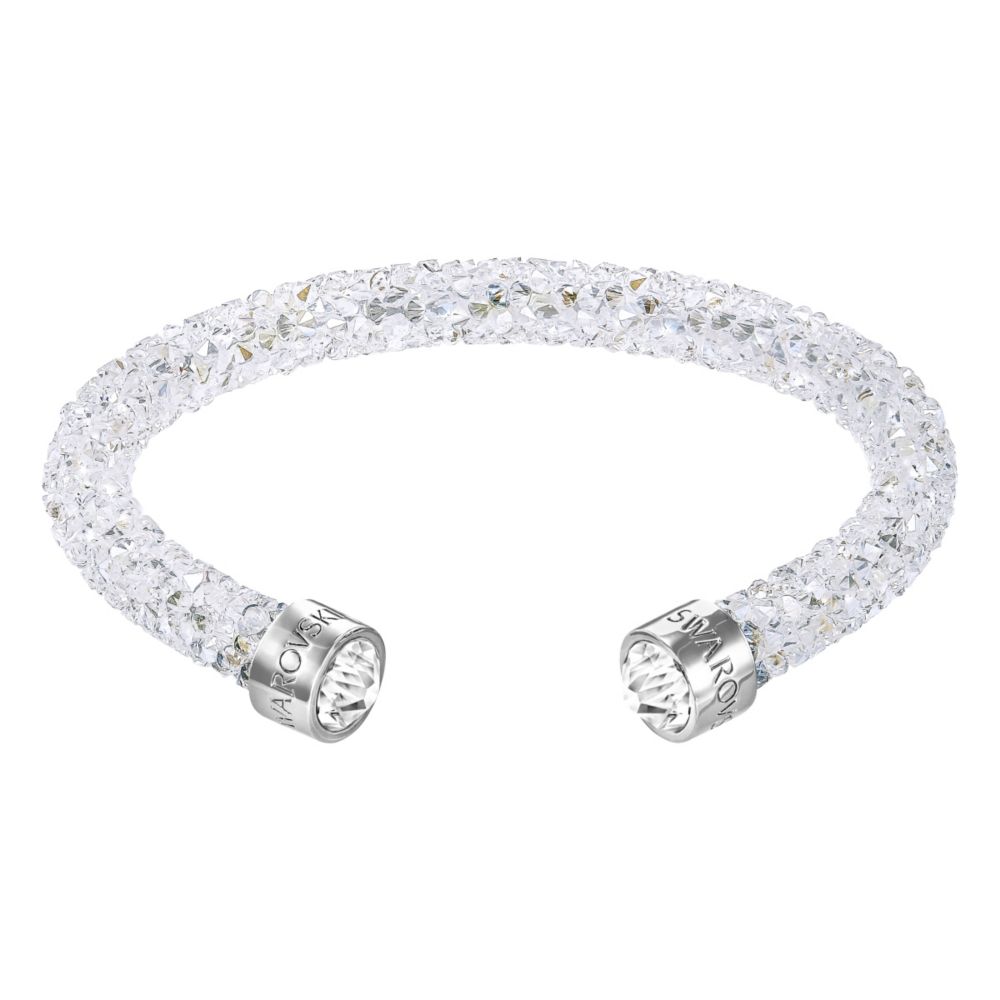 Swarovski Crystaldust White Crystal Cuff Bracelet, Medium | Borsheims