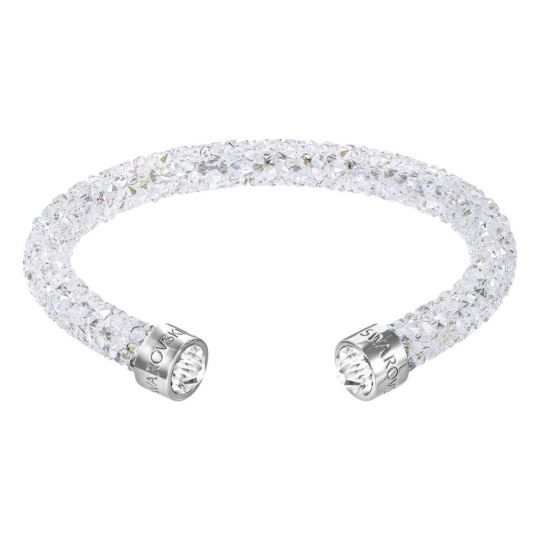 Swarovski Crystaldust White Crystal Cuff Bracelet, Medium