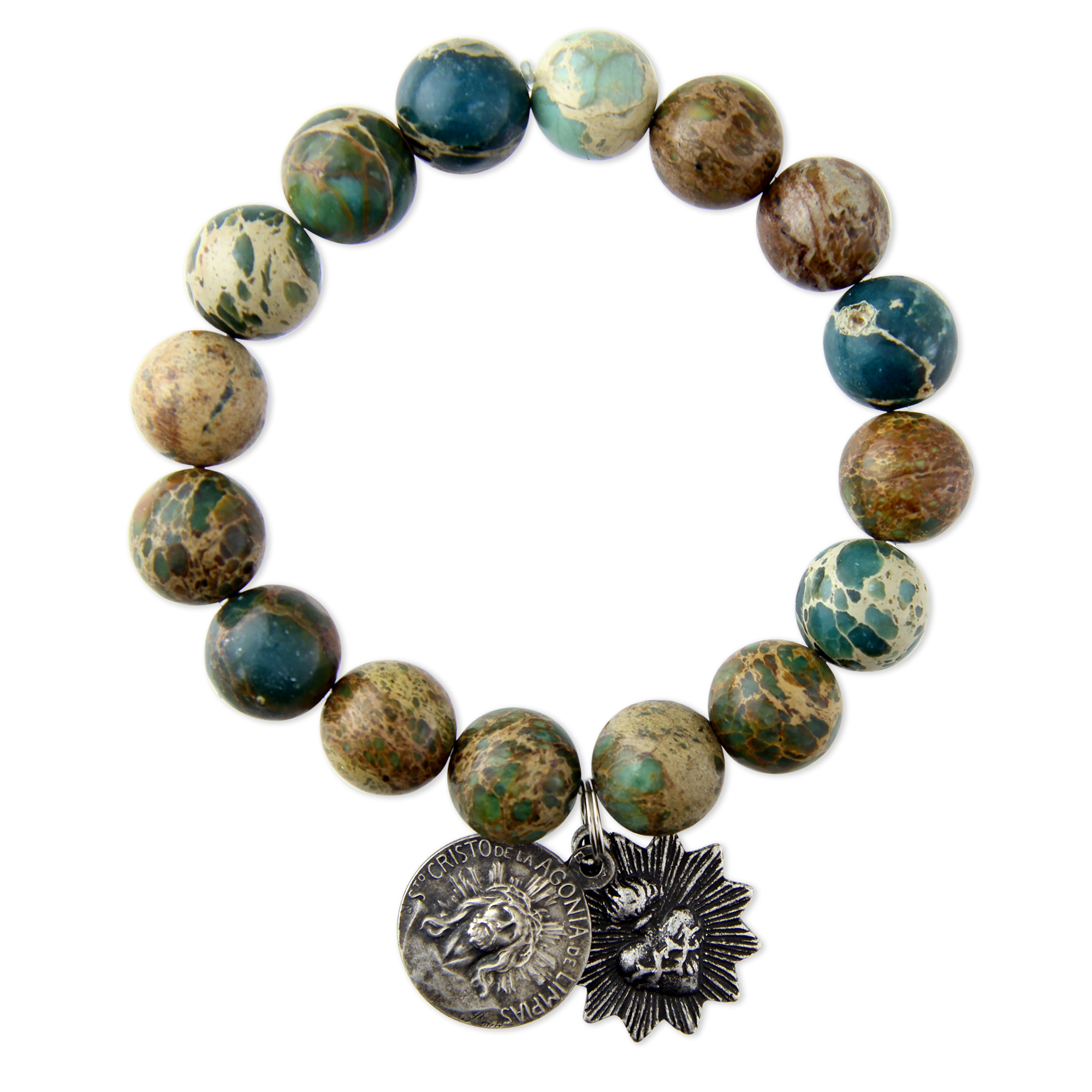 Miracle Icons by Mary Jo Pane Natural Jasper Impression Bracelet ...