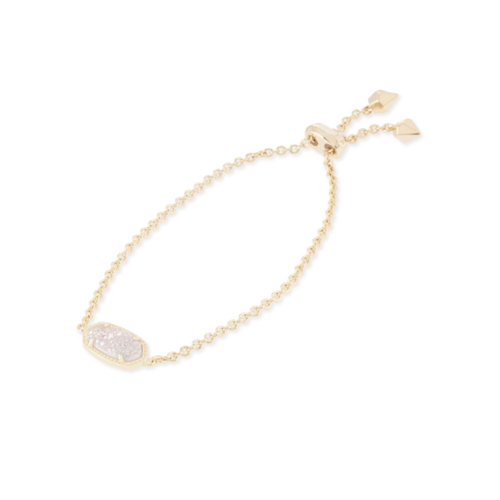 Kendra Scott Elaina Gold Tone Iridescent Drusy Bracelet