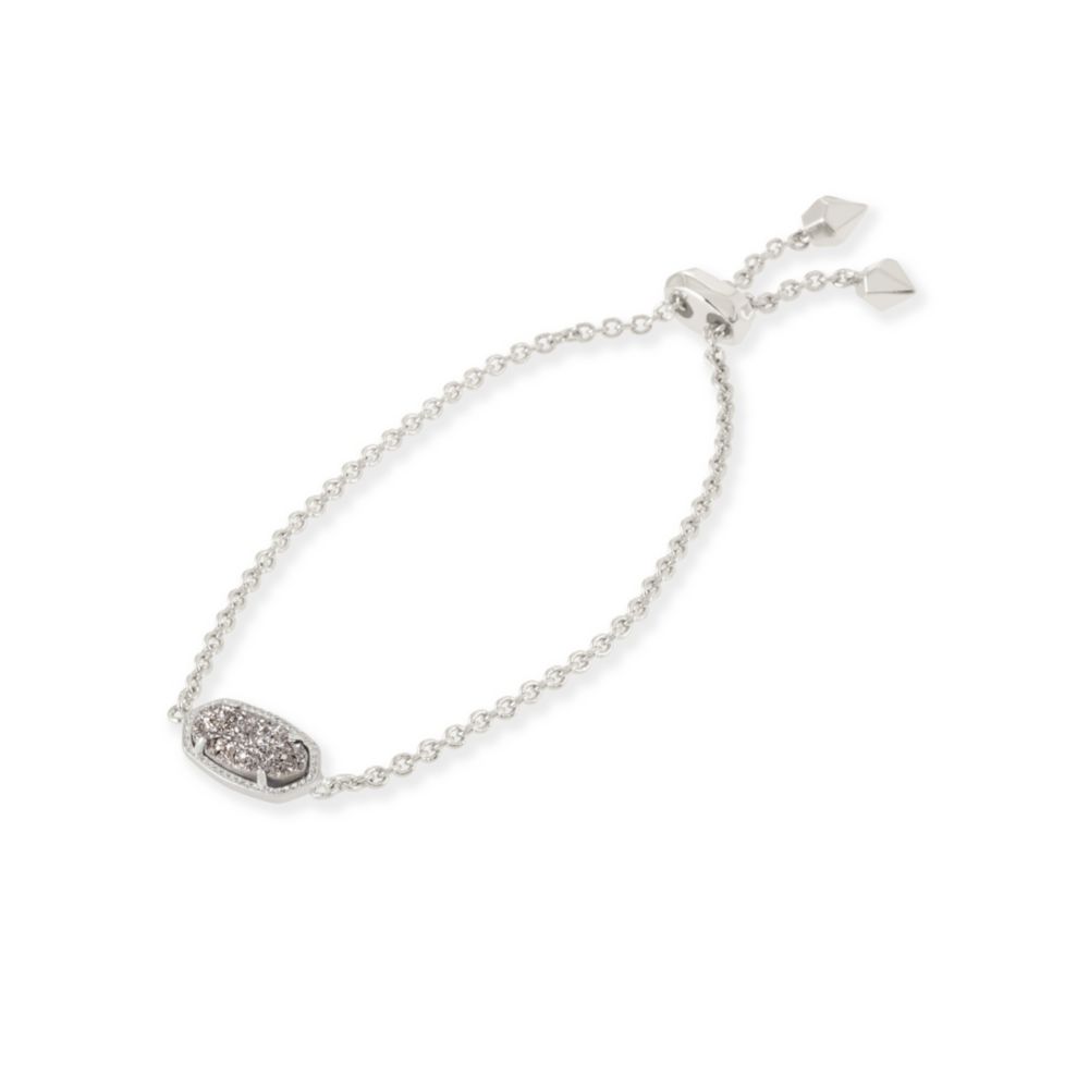 Kendra Scott Elaina Rhodium Platinum Drusy Bracelet