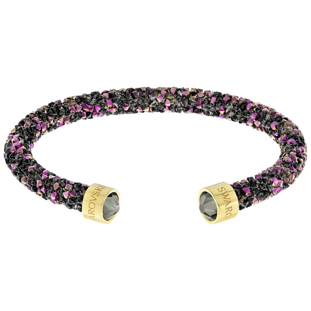 Swarovski Crystaldust Golden Black & Pink Crystal Cuff Bracelet, Small Swarovski Crystaldust Golden Black & Pink Crystal Cuff Bracelet, Small