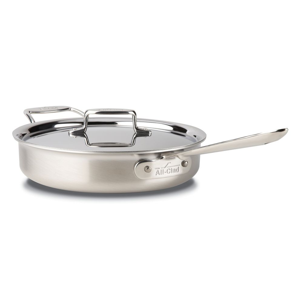 AllClad Brushed Stainless Saute Pan with Lid, 3 qt BD55403 Borsheims