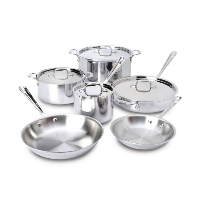 All-Clad Stainless 10 Piece Cookware Set