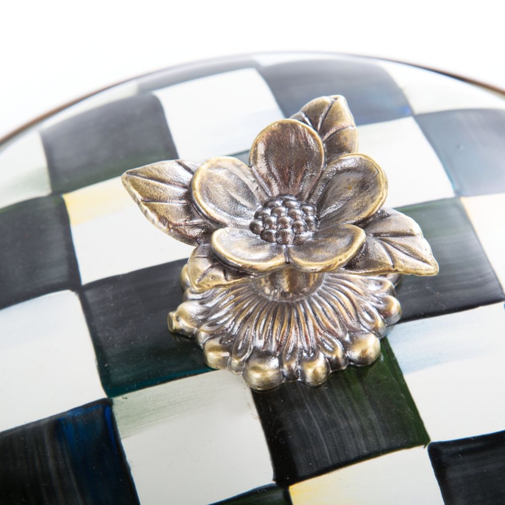 Mackenzie-Childs Courtly Check Stockpot 7 qt