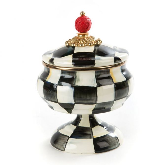Mackenzie-Childs Courtly Check Curiosity Pot