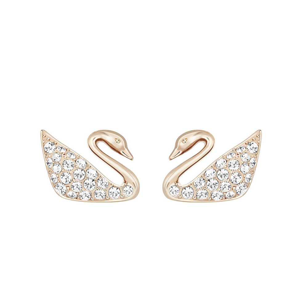 Swarovski Swan Mini Pierced Earrings | Borsheims