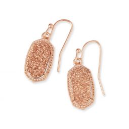 Image for Kendra Scott Lee Rose Tone Rose Gold Drusy Earrings