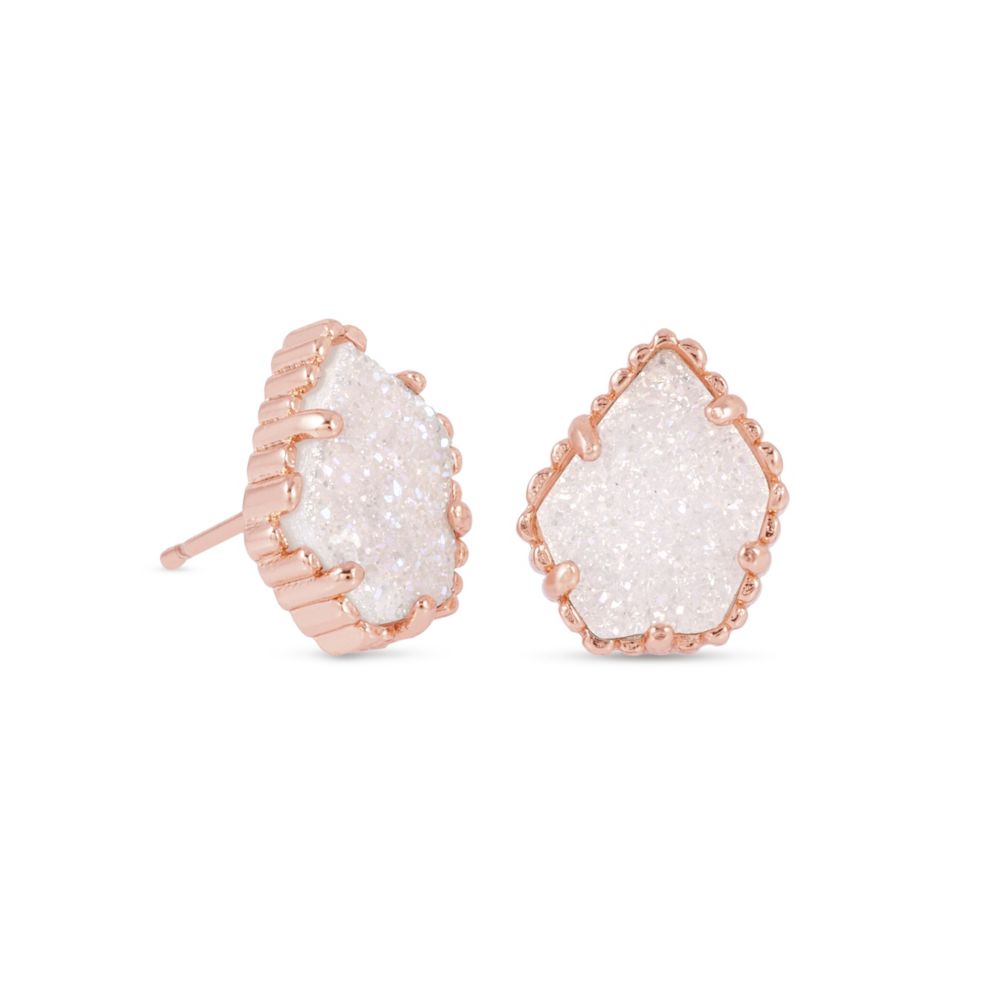 Kendra Scott Tessa Rose Tone Iridescent Drusy Earrings